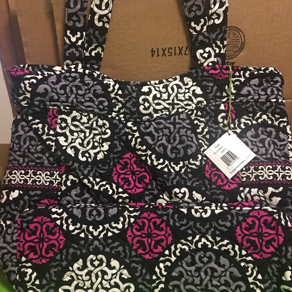 Vera Bradley Large Pleated Tote
